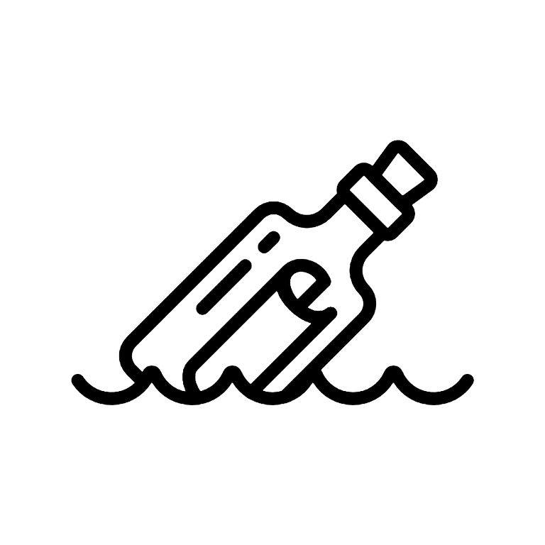 Raumsymbol Message in a Bottle